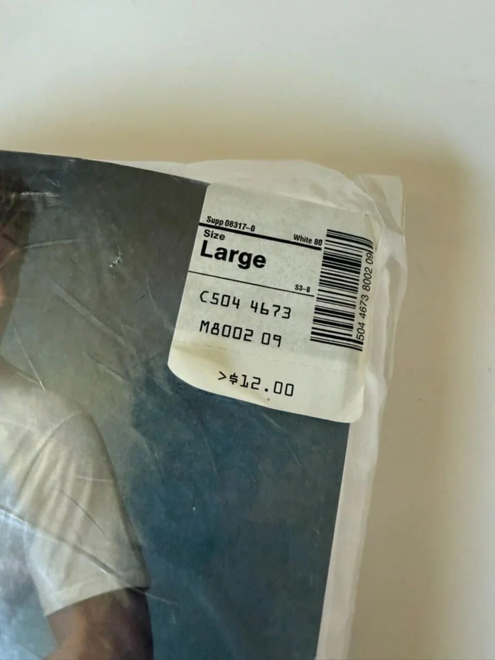 Stafford Mens L 42-44 Vintage V-neck Shirts Tee White T Combed Cotton NOS 3-pack